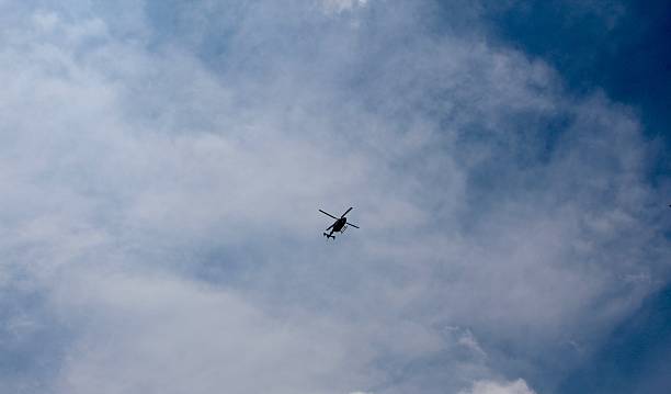 istock Helicopter in the Sky 637813808