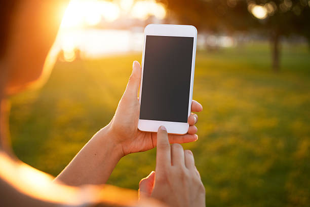 istock Girl using smart phone 637817960
