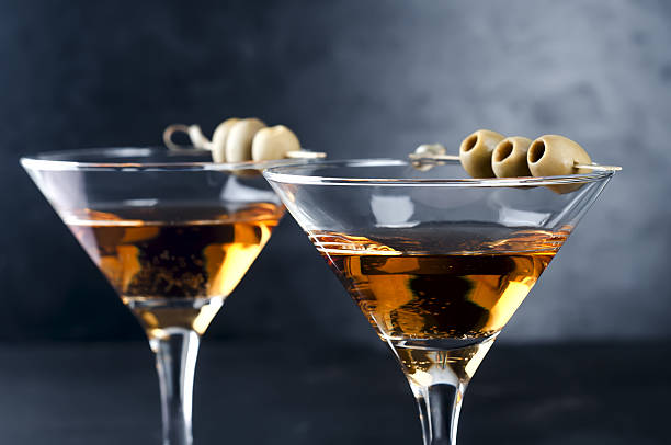 istock Martini glass and olives 637818226