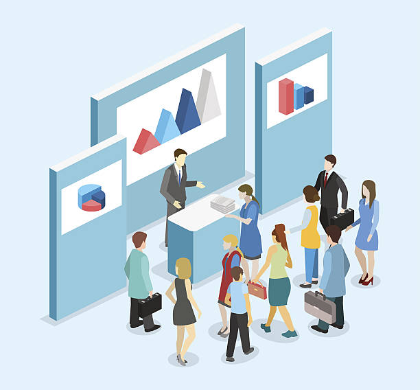30+ Trade Show Crowd Illustrations, Royalty-Free Vector Graphics & Clip Art  - iStock | Trade show booth, Tradeshow, Conference