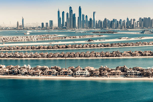 팜 주메이라, 두바이, 아랍에미리트 - palm island 뉴스 사진 이미지
