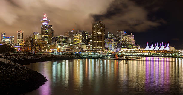 istock Night view of waterfront downtown Vancouver 637828734