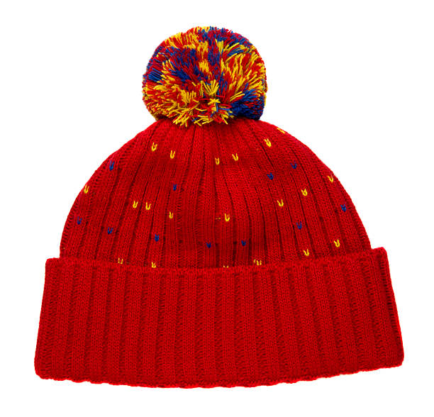 istock knitted hat isolated on white background .hat with pompon . 637831242