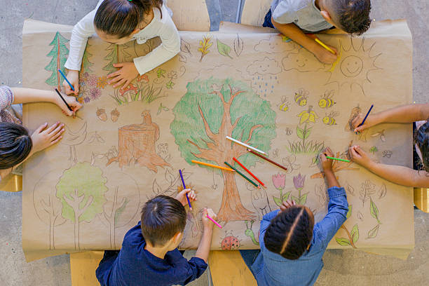 istock Children Coloring Nature 637831698
