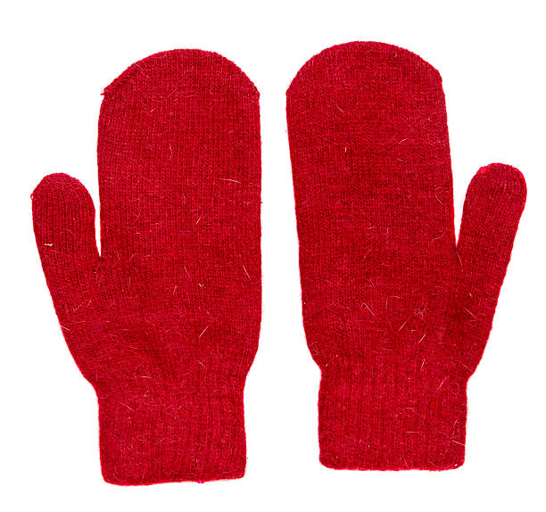 istock Mittens isolated on white background. Knitted mittens. Mittens 637831924