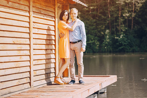 istock loving couple walking park 637834850