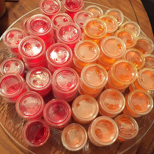 istock Strawberry and orange jello shots 637836056