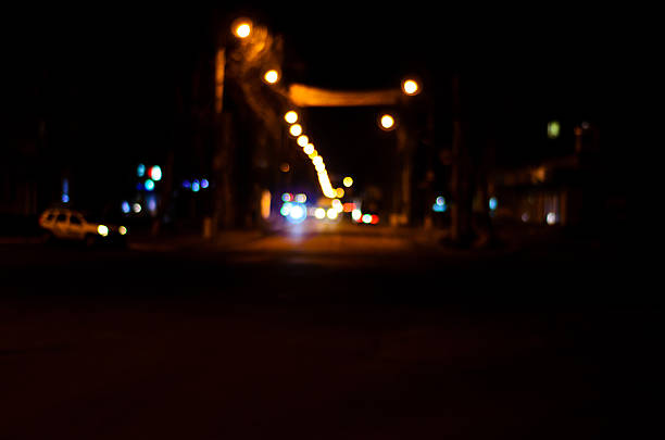 istock Blurred background of the car lights 637837132
