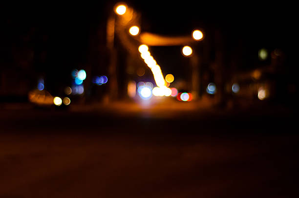 istock Blurred background of the car lights 637837330