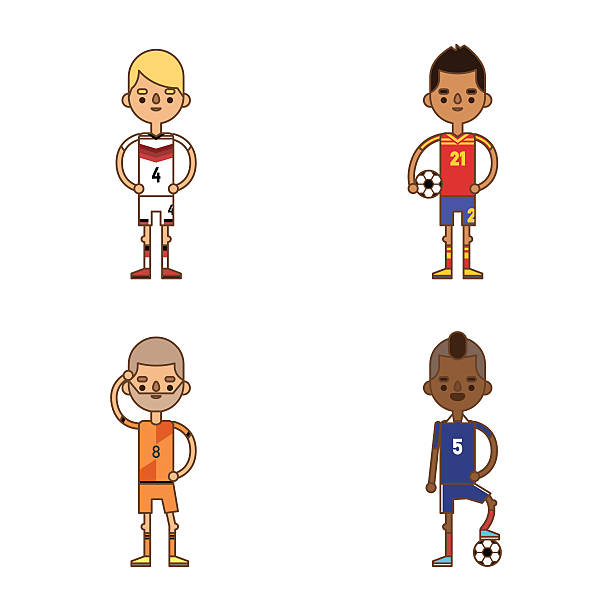 ilustraciones, imágenes clip art, dibujos animados e iconos de stock de ilustración vectorial de los equipos de fútbol de la copa nacional de fútbol de la eurocopa - michigan football