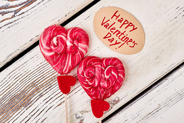 istock Red candies and fabric hearts. 637839202
