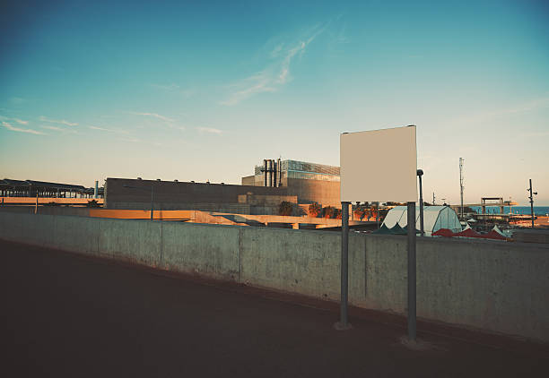 istock Mock up of billboard with fence behind 637842532