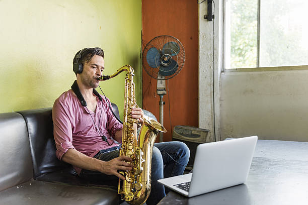 istock Saxophone Symphony Musician Jazz Instrument Concept 637848530