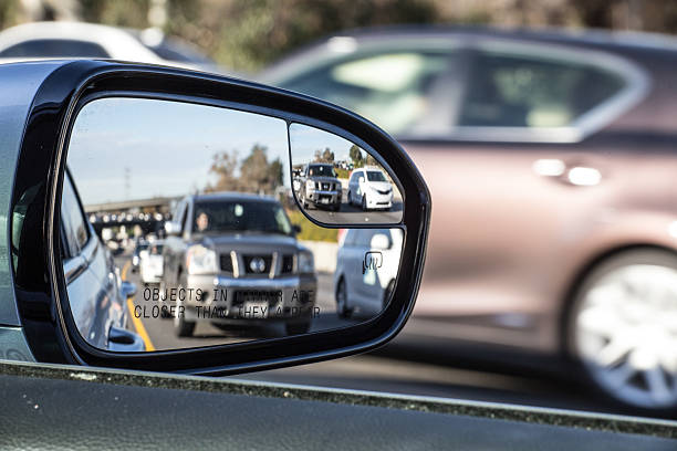 istock Objects in mirror are closer than they appear on car 637848890