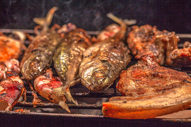 istock bbq fishes,squids and pork 637851226