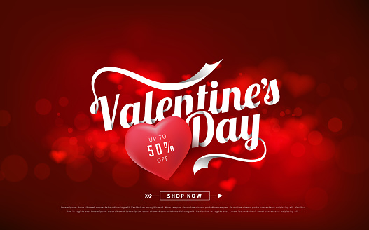 Valentines day sale background. Vector illustration.Wallpaper.flyers, invitation, posters, brochure, banners.