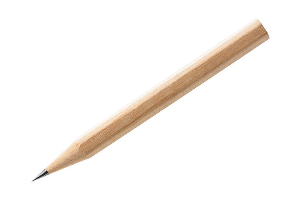 Wood pencil isolated on white