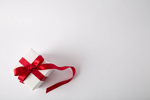 istock Gift box on the white background. Valentines Day gift. Isolated. 637853130