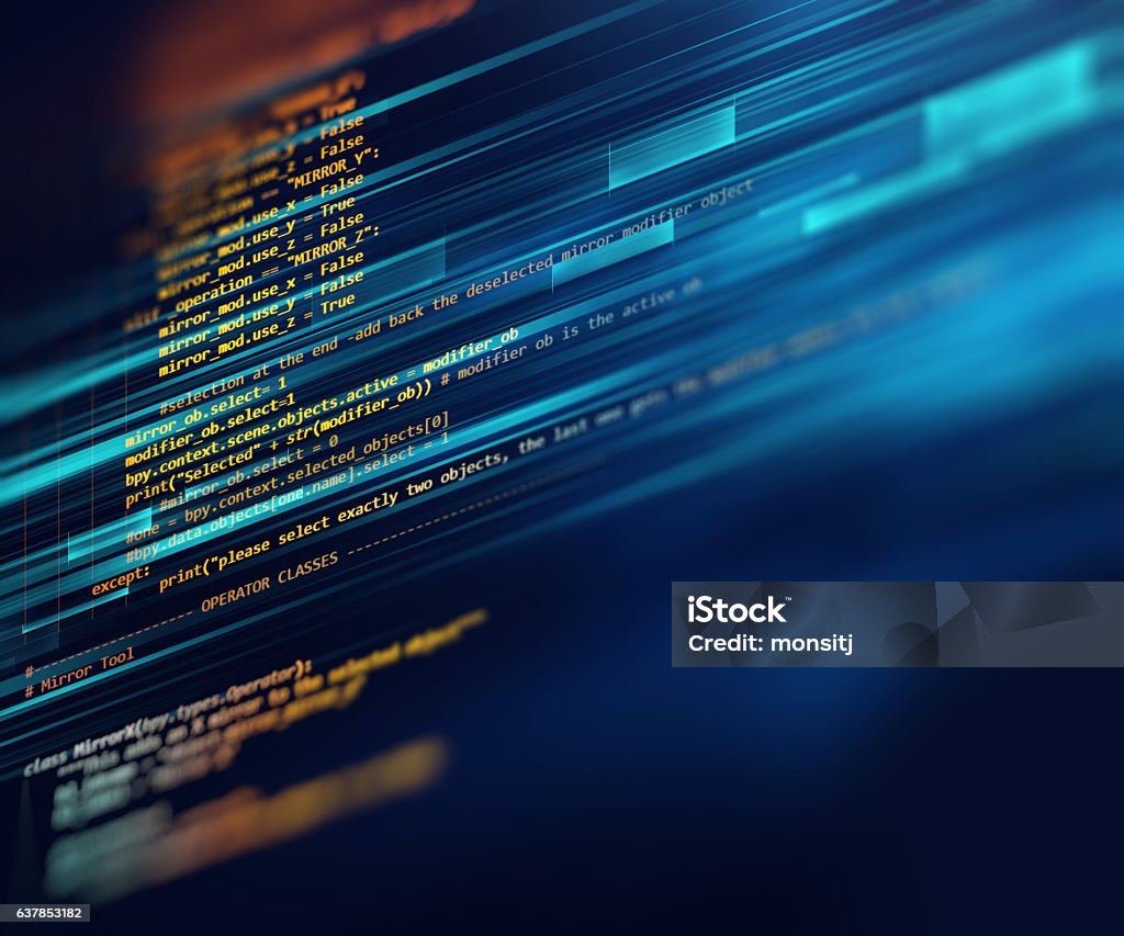 Programming Code Abstract Technology Background Of Software Deve Stock ...
