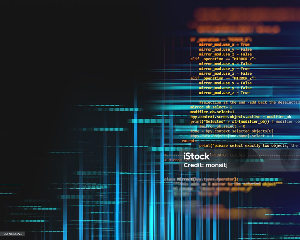 Programming Code Abstract Technology Background Of Software Deve Stock ...