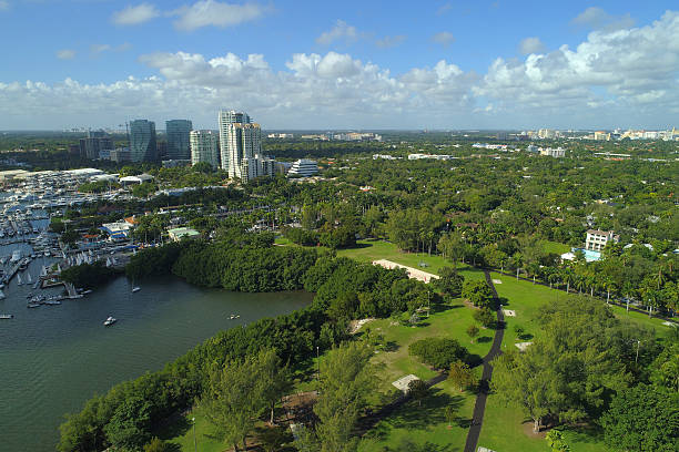 istock Aerial image of Coconut Grove Miami FL 637853474