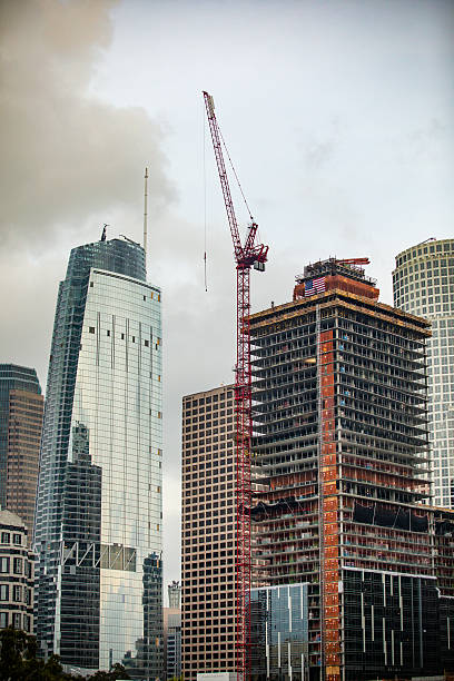 istock Crane Construction of Skyscraper in Los Angeles 637853502