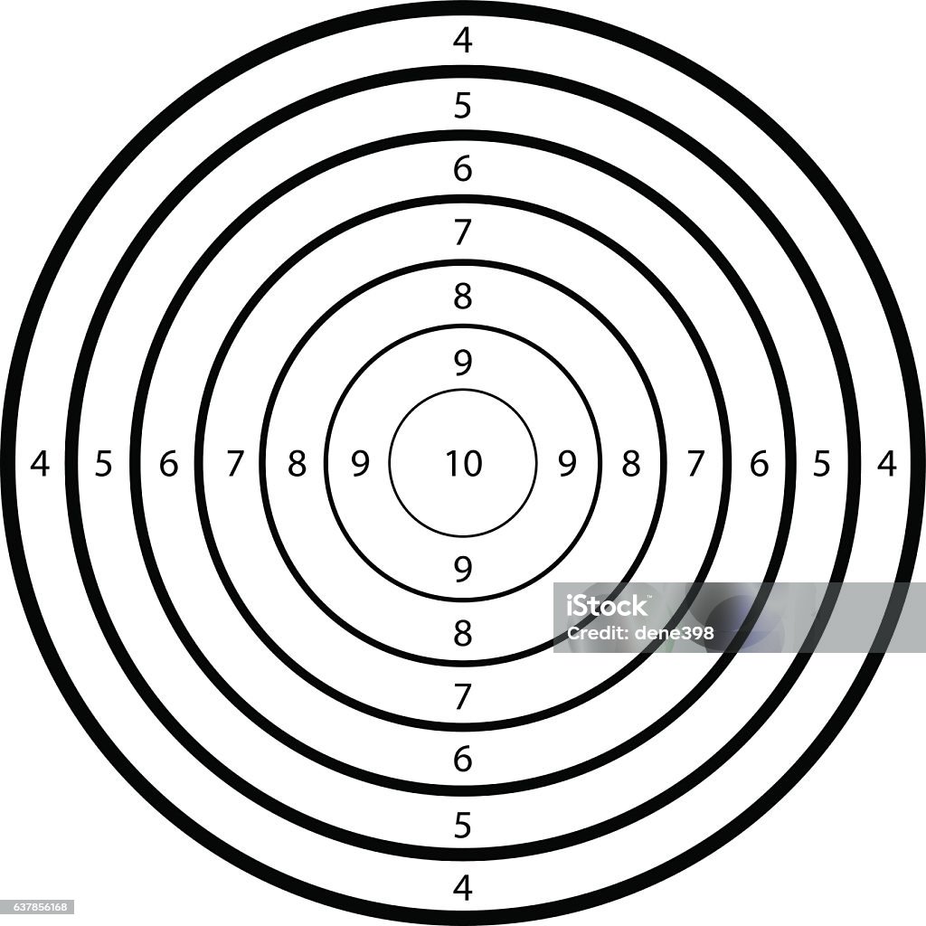 Ondoorzichtig timer Permanent Target For Shooting At A Range Stock Illustration - Download Image Now -  Achievement, Backgrounds, Illustration - iStock