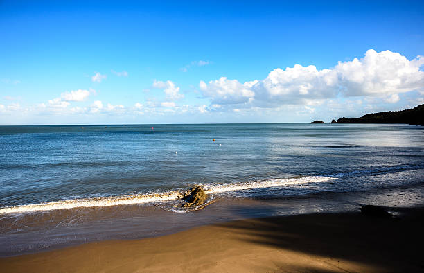 Viewing the sea at the southcoast of Wales