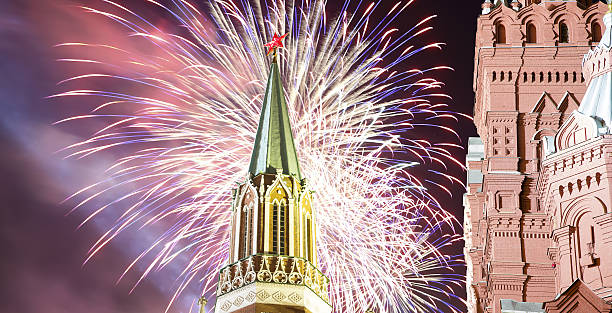 istock Fireworks over the Moscow Kremlin, Russia 637857934