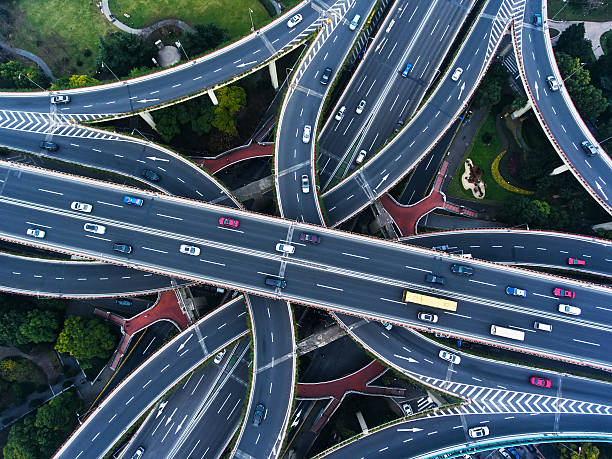 istock Aerial highway junction 637859060