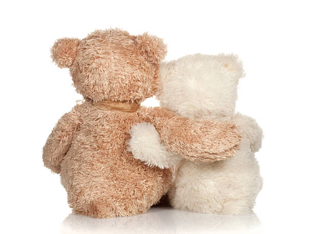 istock white and brown teddy bear that hugs 637859758