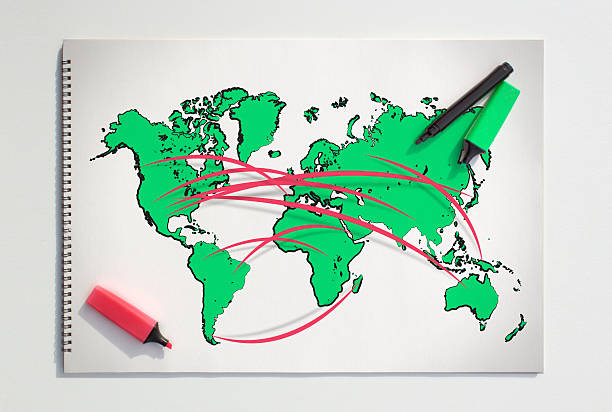 istock Global Business Planning on The Paper 637860984