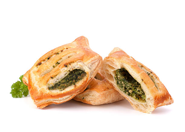 istock Puff pastry bun isolated on white background. 637865238