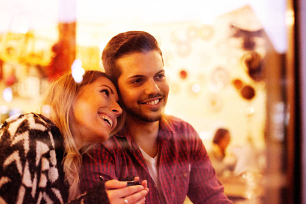 istock Young couple dating 637869928