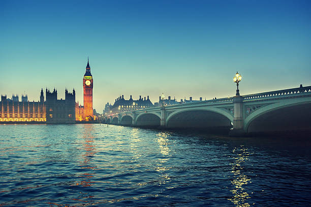 istock Big Ben and Westminster at sunset, London, UK 637874556