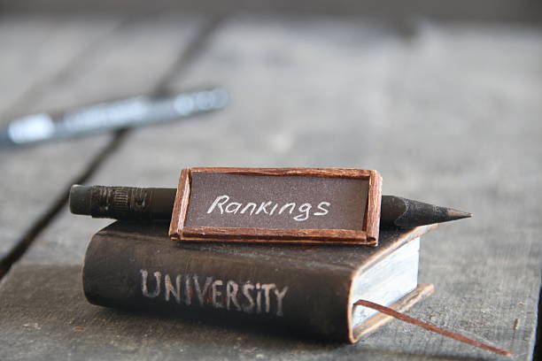 university rankings idea, vintage University rankings idea. Inscription and book, vintage style. ranking stock pictures, royalty-free photos & images