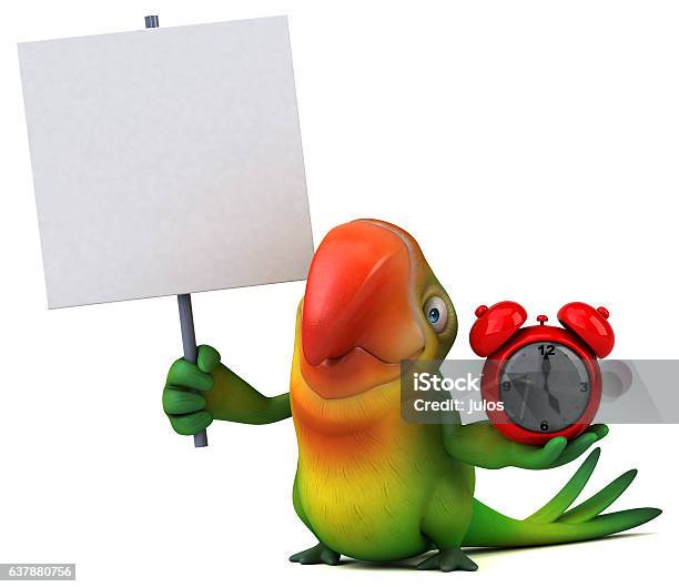 Забавный Попугай — стоковые фотографии и другие картинки Ара - Ара, Будильник, Горизонтальный