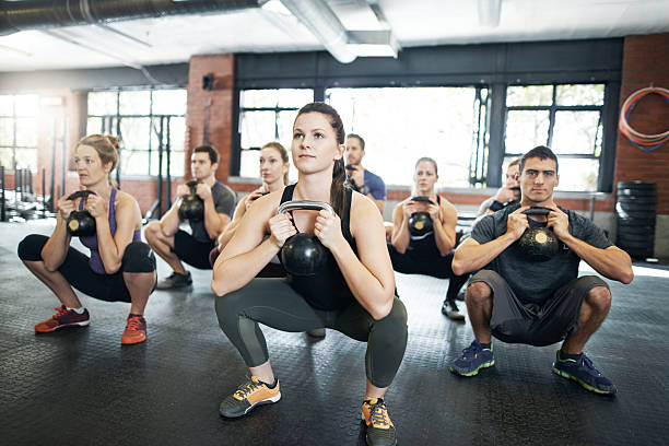 istock Physical strength and power is attained in the gym 637882918
