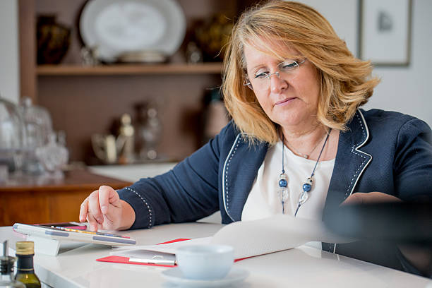 istock Businesswoman working from Home 637883008