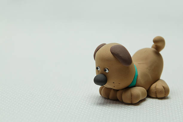 istock Toy a dog from plasticine 637883590