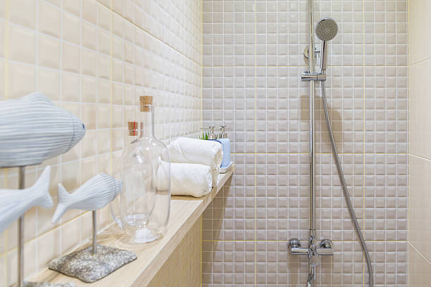 Shower room stock photo
