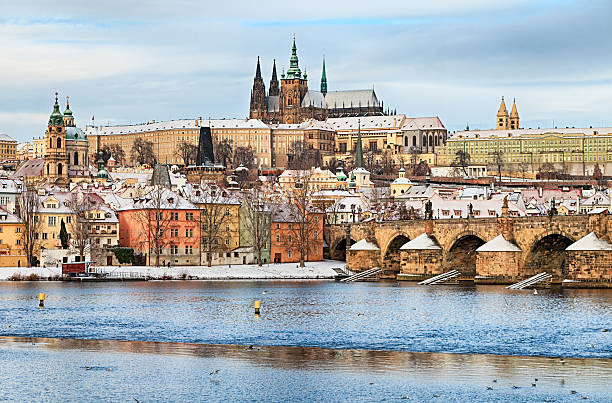 istock Winter Prague and Charles Bridge 637897502