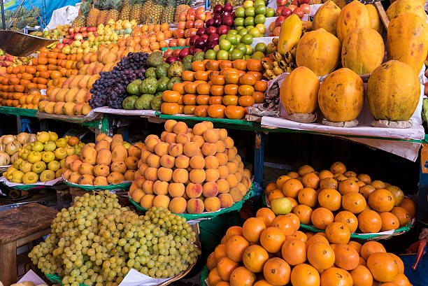 istock Exotic fruit in a market in Peru 637899654