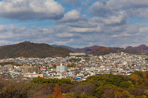 istock Top View of Himeji residence downtown 637901418
