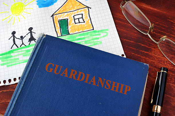 Book with title Guardianships and children’s picture.