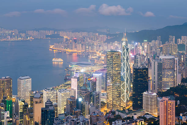 istock Hong Kong city downtown central business district 637904816