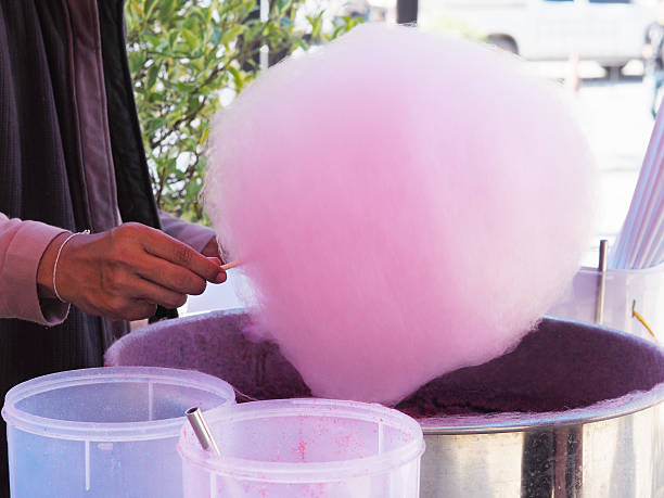 istock sweet pink cotton candy. 637904882