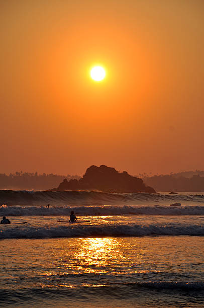 istock Serfing on sunset in Sri Lanka 637905174