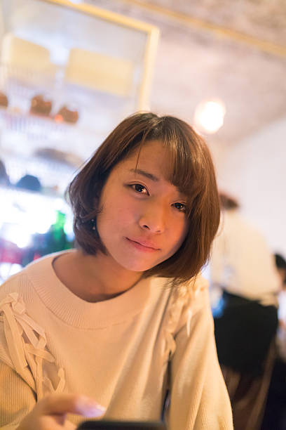istock Young woman in cafe 637905692