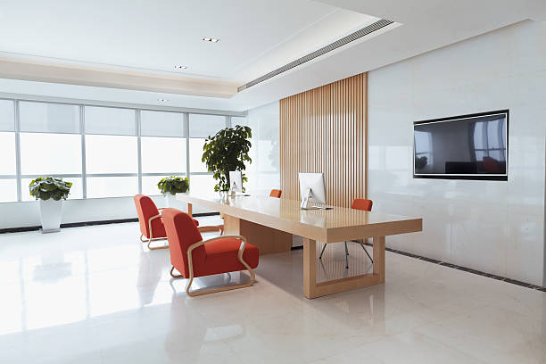 View of office reception area